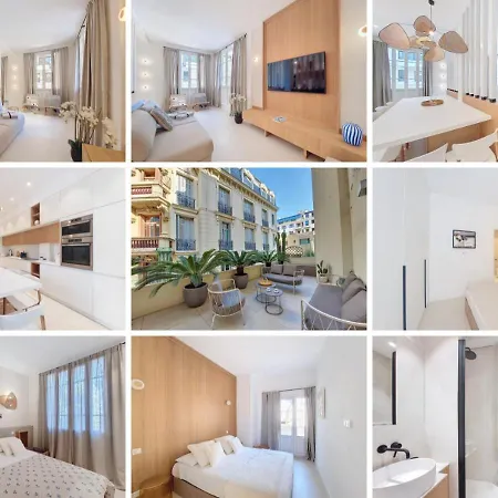 Nestor&jeeves - Palmiers Terrasse - - Terrace Apartman